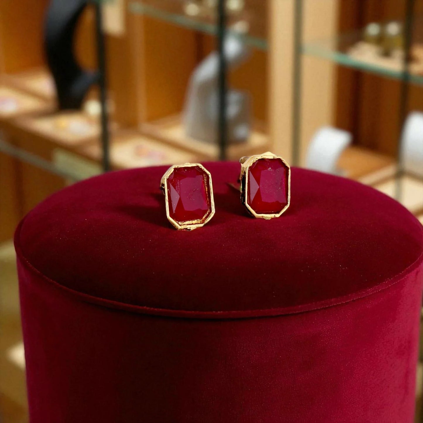 Regal Gold-Toned Choker Set with Ruby_Maroon Stones | Lightweight, Stylish