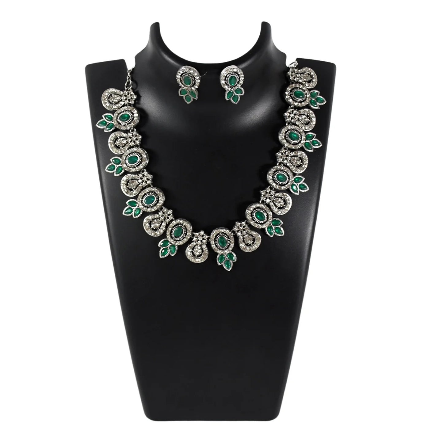 Timeless Green Necklace Set | Lightweight, Stylish