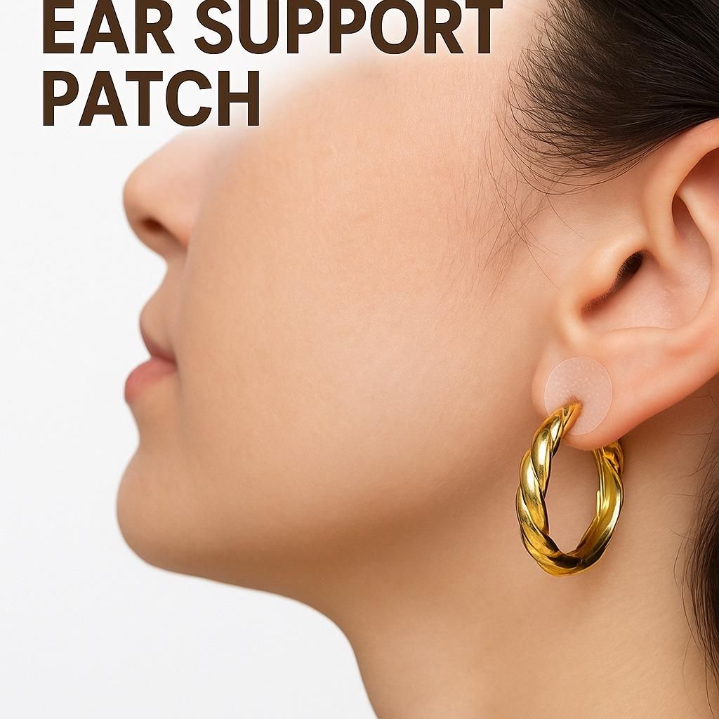 Premium Earlobe Support Patches (100 PCS) - Instant Lift & Protection for Heavy Earrings