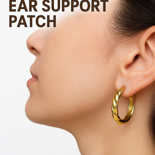 Premium Earlobe Support Patches (100 PCS) - Instant Lift & Protection for Heavy Earrings
