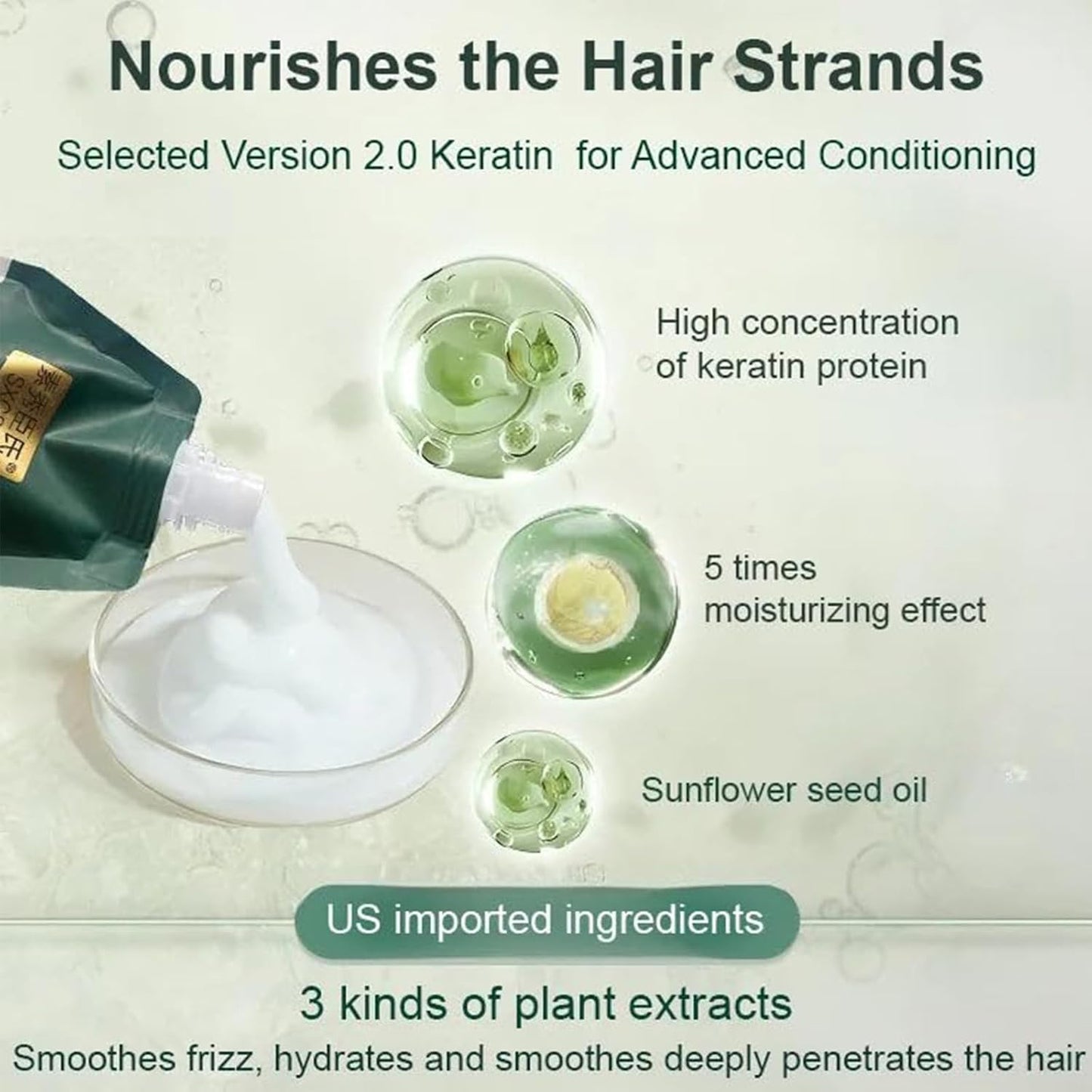Korean Polypeptide Keratin Conditioner — Get Salon Smooth Hair in 5 Minutes