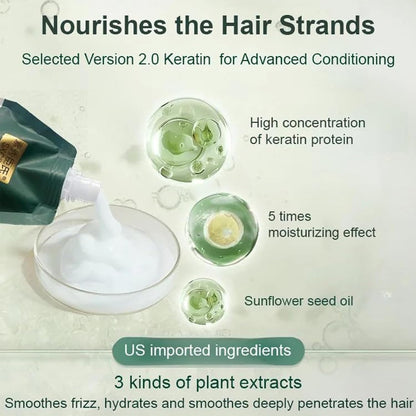 Korean Polypeptide Keratin Conditioner — Get Salon Smooth Hair in 5 Minutes
