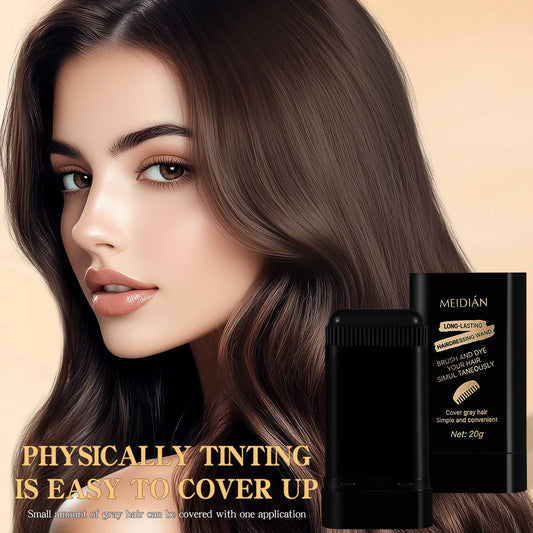 Instant Hair Color Stick With Built-In Comb Waterproof And Sweat-Proof (Nature Black)