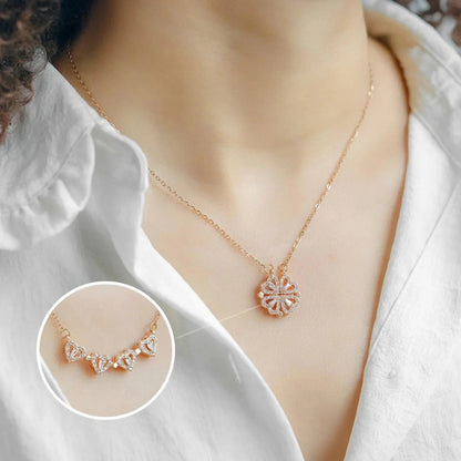Rose Gold Plated Heart Pendant Set | Lightweight, Stylish