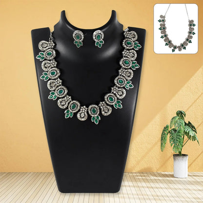 Timeless Green Necklace Set | Lightweight, Stylish