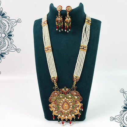 Elegant Rani Moti Har – Classic Pearl Perfection | Lightweight, Stylish