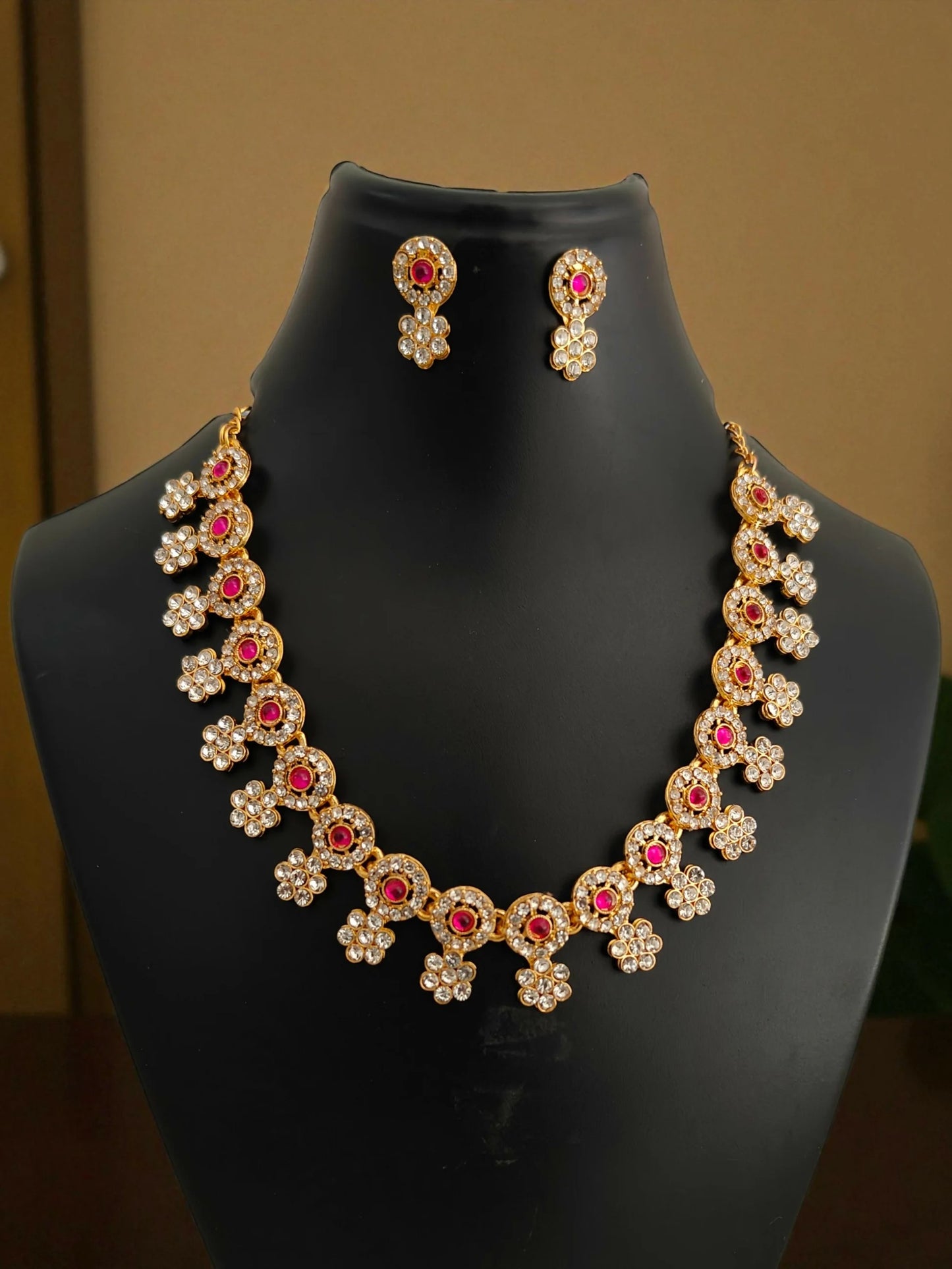 Traditional Kundan & Pearl Peacock Choker Necklace Set | Lightweight, Stylish