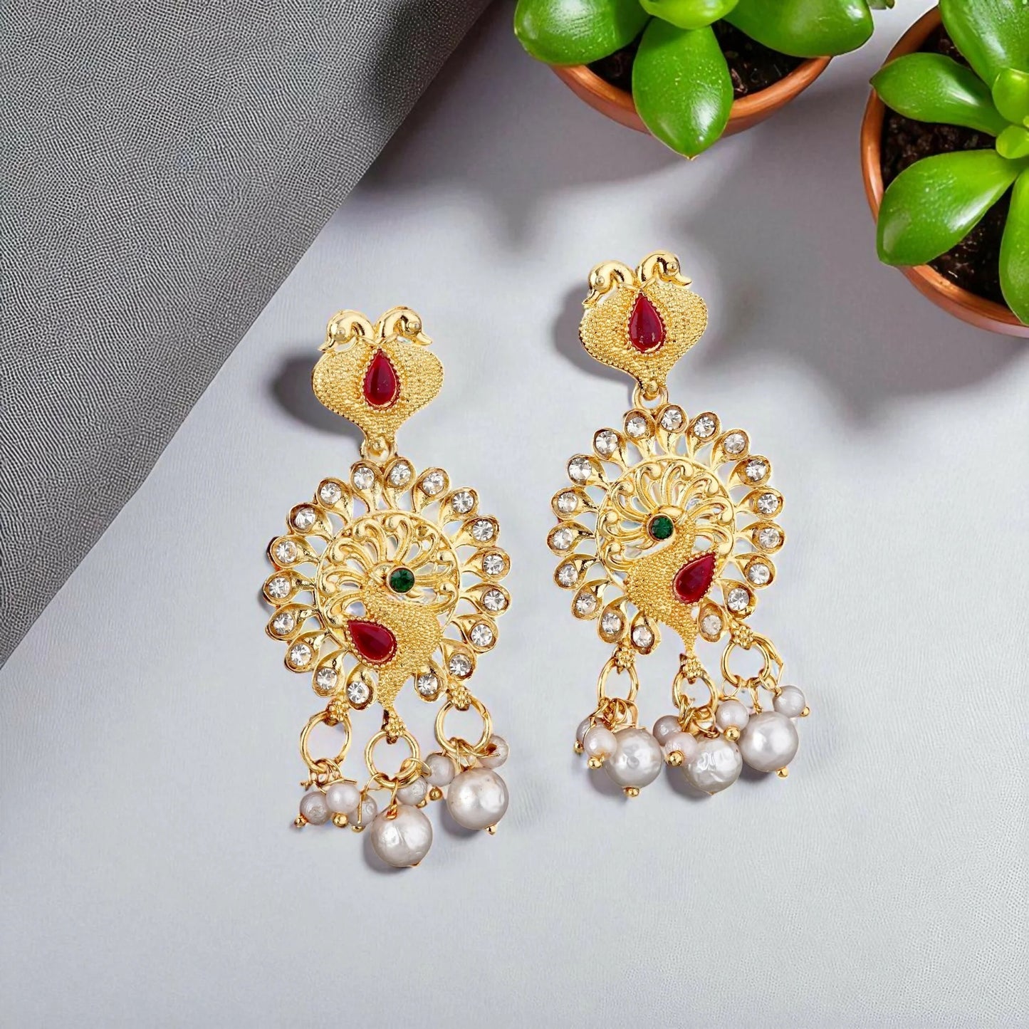 Traditional Gold-Plated Kundan & Pearl Choker Necklace | Lightweight, Stylish