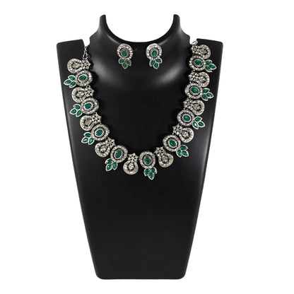 Timeless Green Necklace Set | Lightweight, Stylish