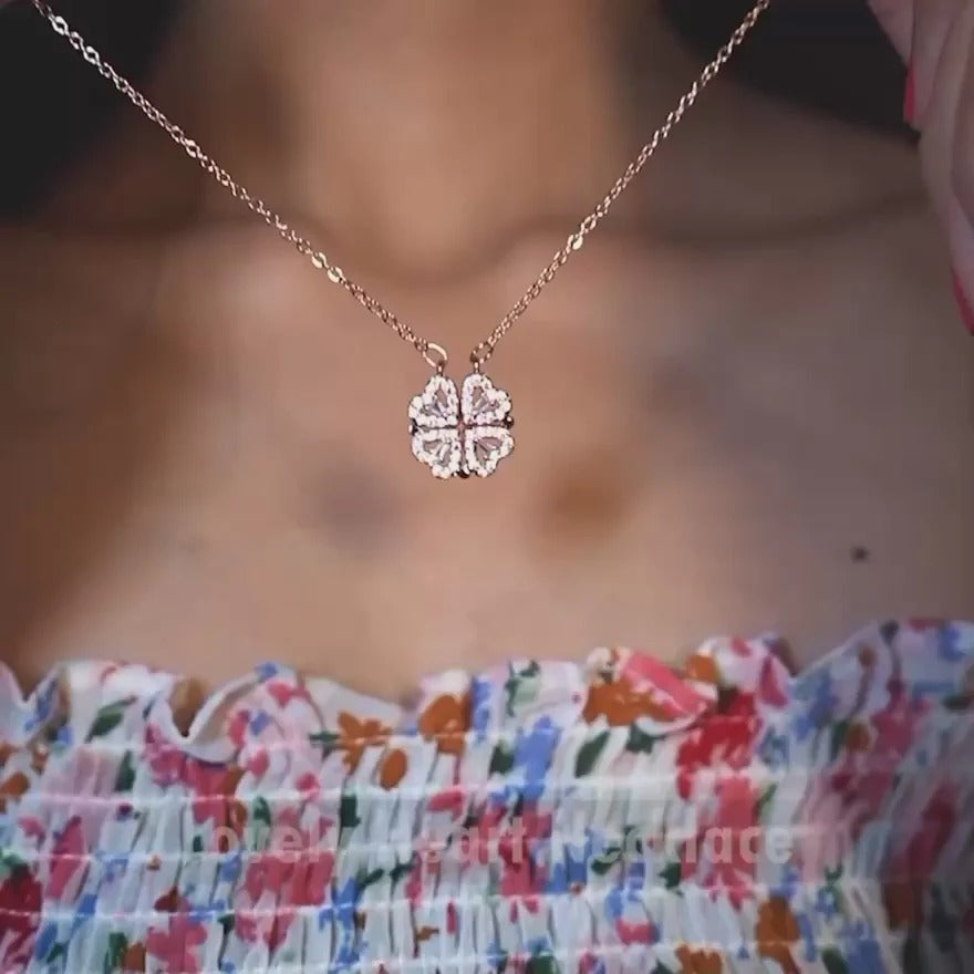 Rose Gold Plated Heart Pendant Set | Lightweight, Stylish